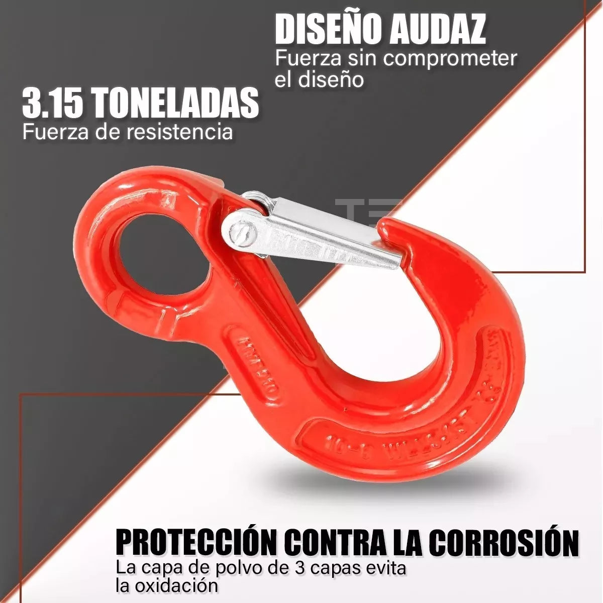 GANCHO DE USO RUDO PARA WINCH UNIVERSAL OFF ROAD TEIX