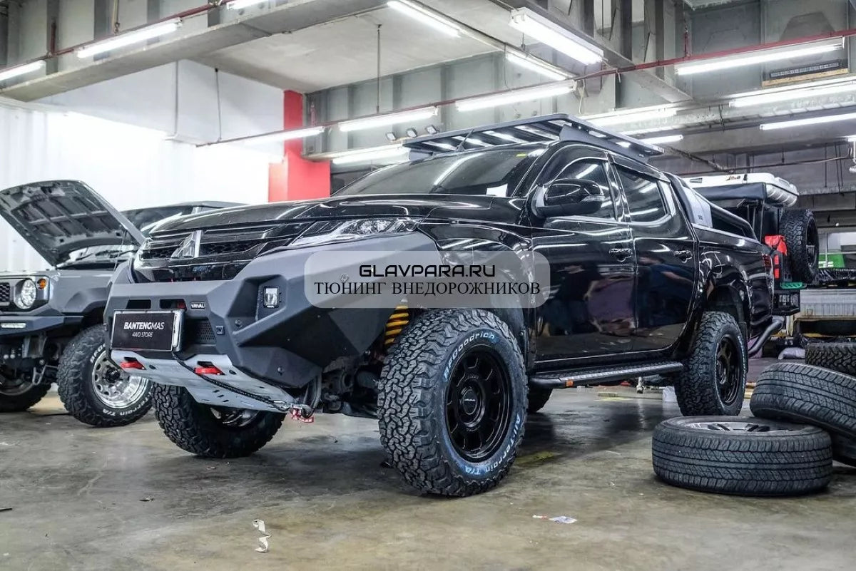 DEFENSA DELANTERA RIVAL PARA MITSUBISHI L200 2021 A 2024