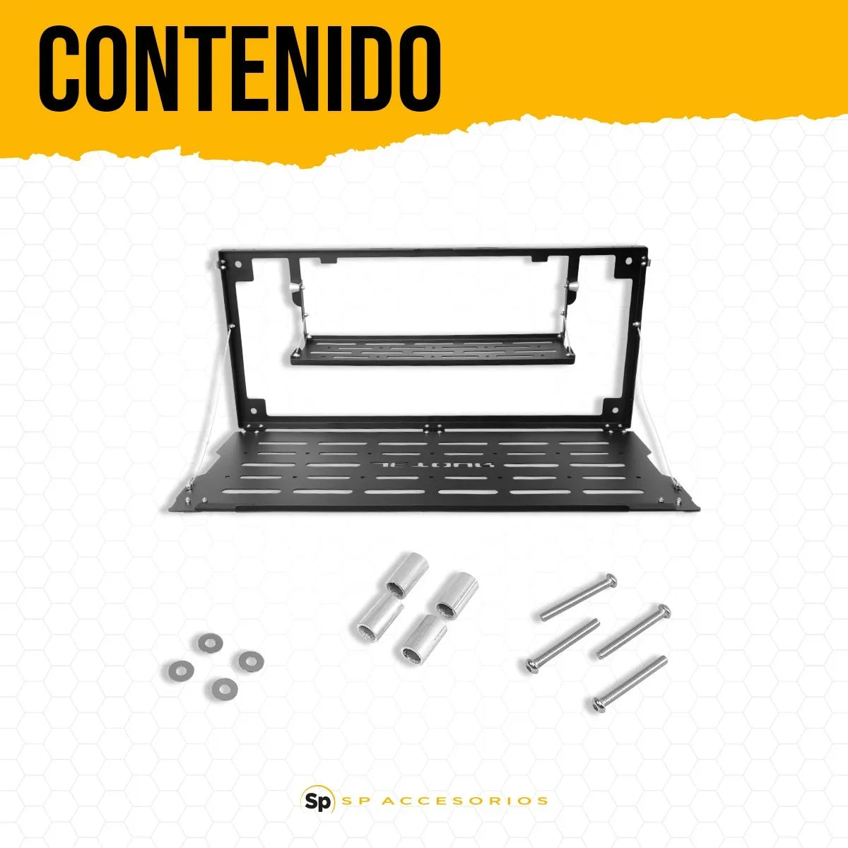 Placa de almacenamiento de puerta trasera para JETOUR T2 2024