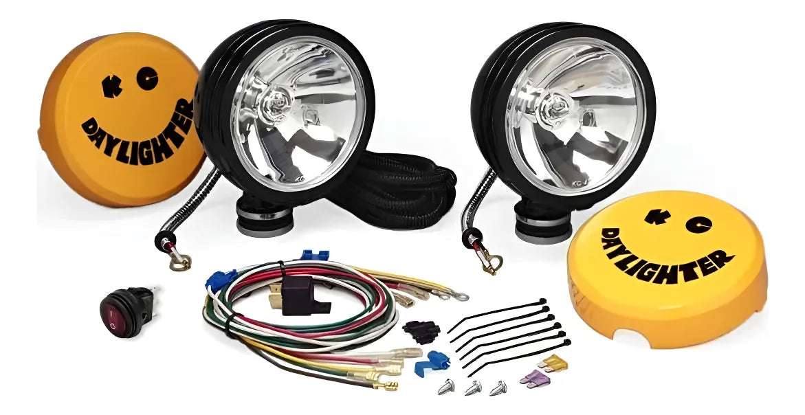 PAR DE FAROS LED KC 6"/ ILUMINACION HALOGENA-LUCES DIURNAS