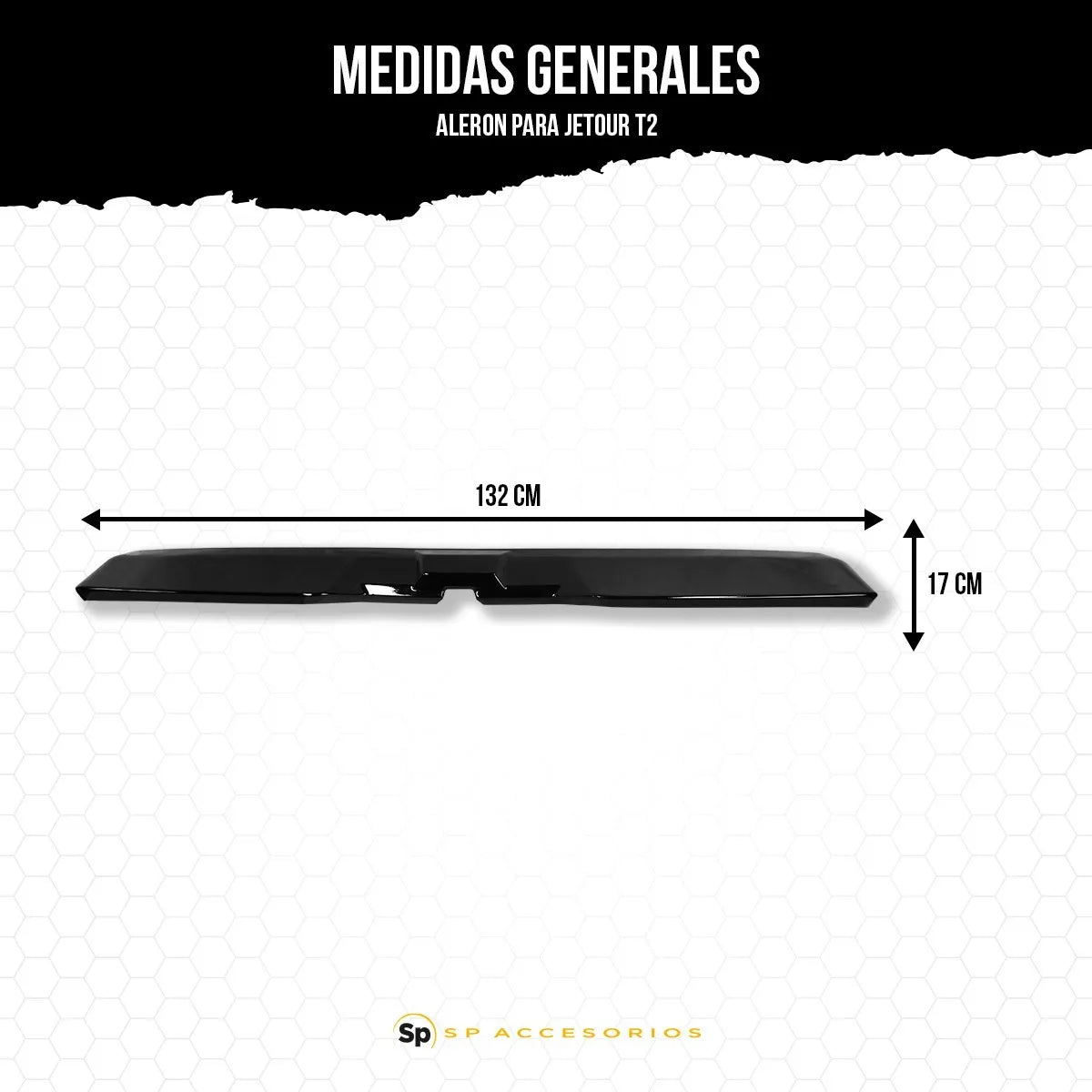 Alerón Trasero De Platico Abs Negro Brillante Para Jetour T2