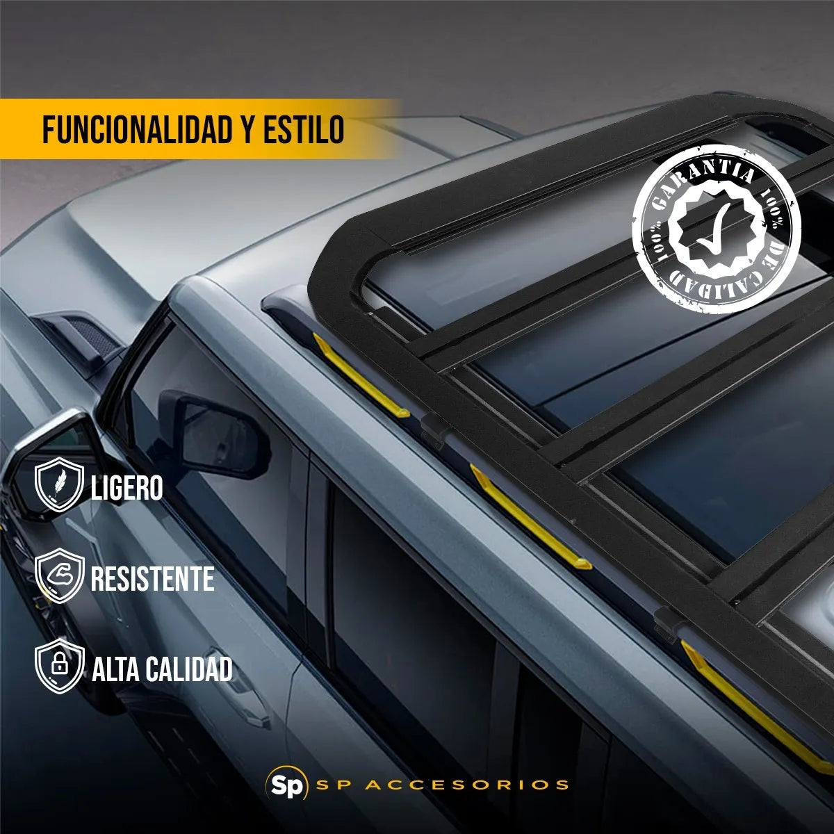 Portaequipajes AW de Aluminio con Spoiler para Jetour T2 2024