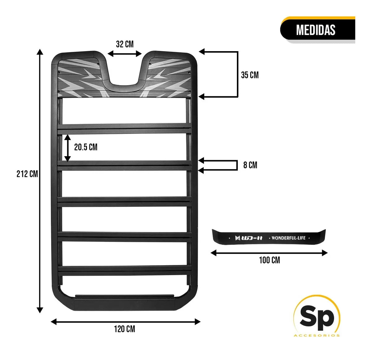 Portaequipajes AW de Aluminio con Spoiler para Jetour T2 2024