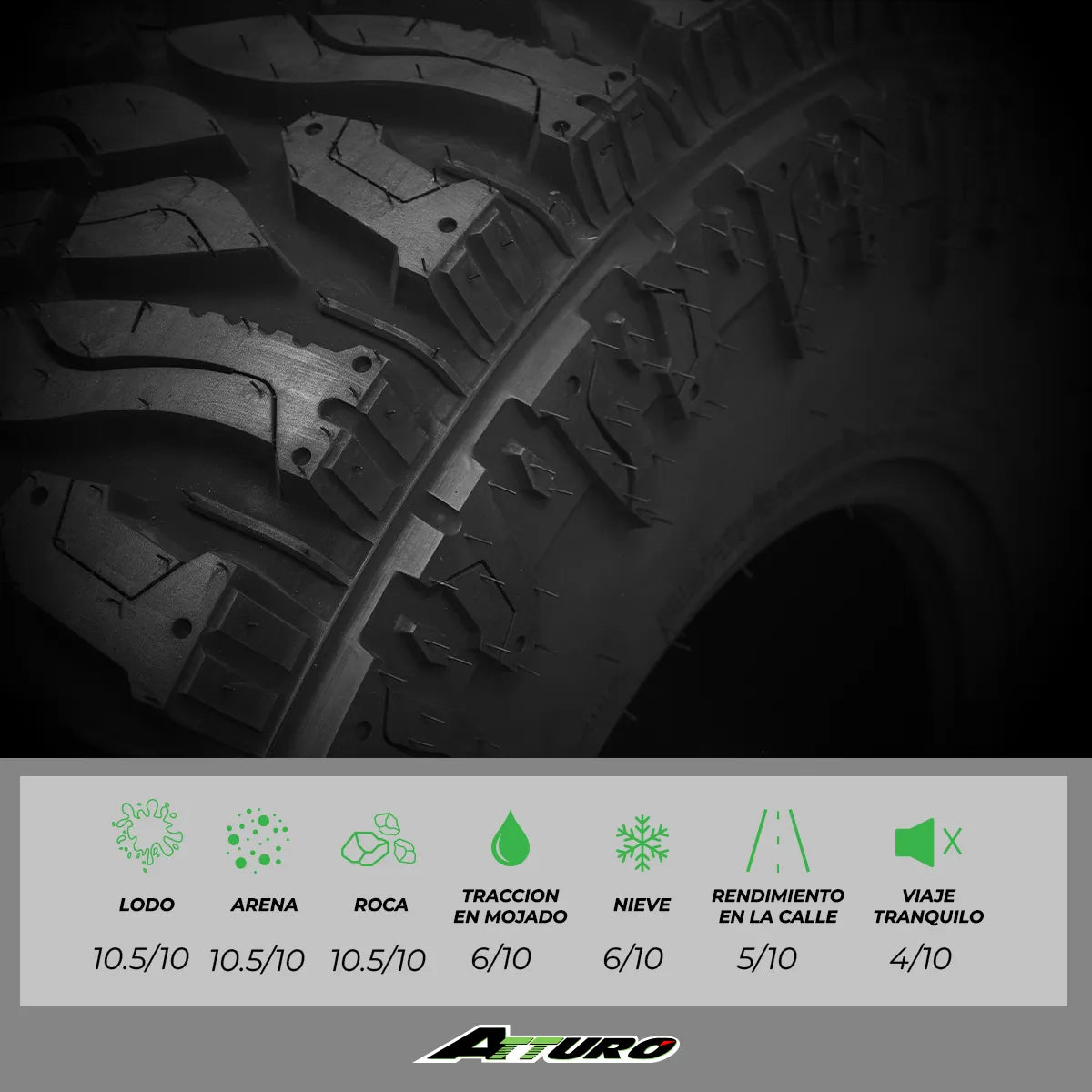 LLANTA ATTURO 40x13.50 R17LT TRAIL BLADE BOSS 136Q 10PR