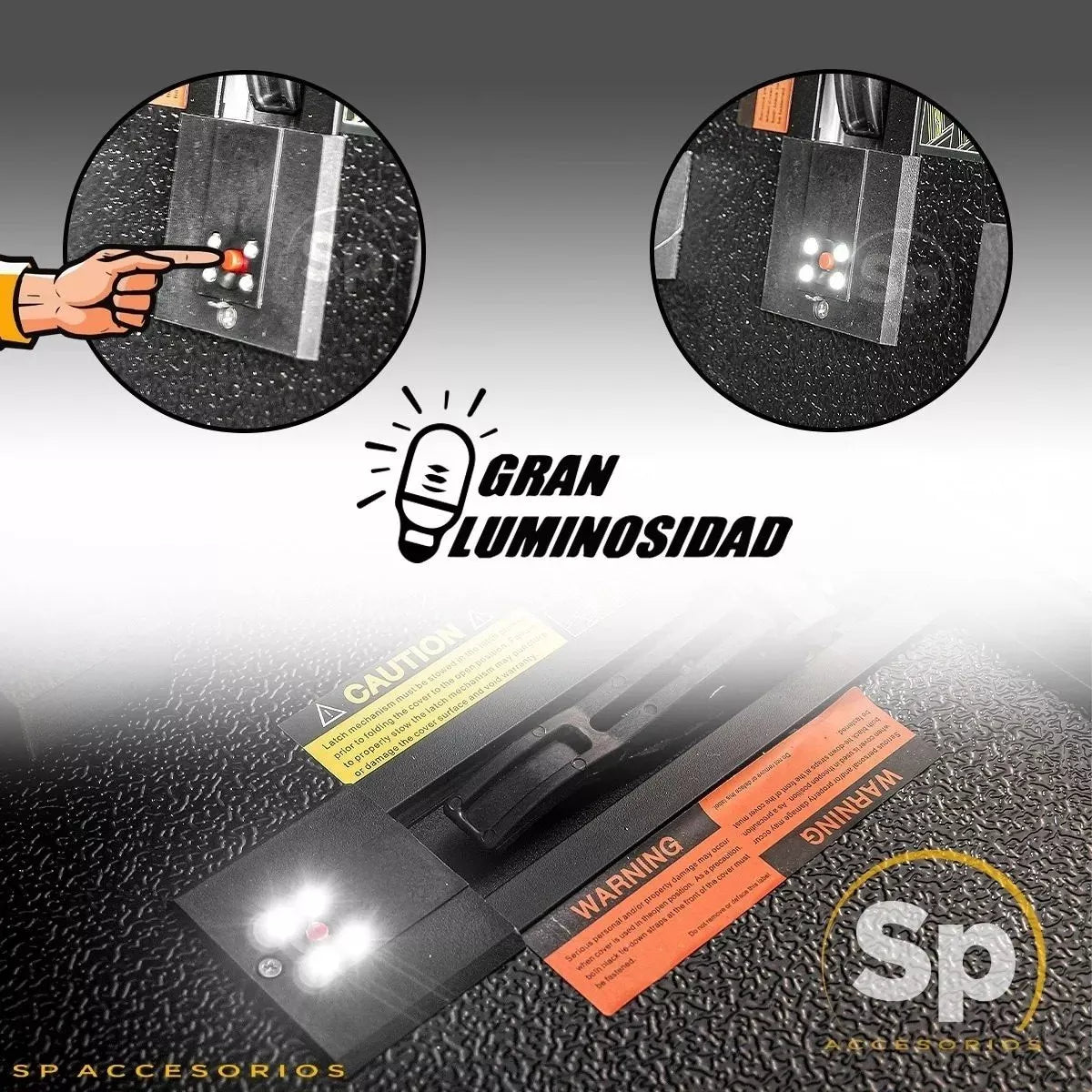 TAPA RÍGIDA HARD 3 FOLD COVER PARA TOYOTA HILUX 2016-2022