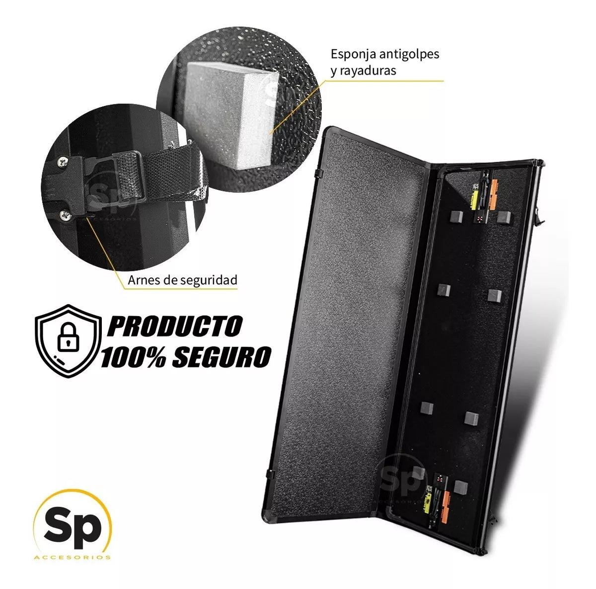 TAPA BATEA 3 PLIEGUES HARD 3-FOLD PARA FORD F150 2021 - 2023