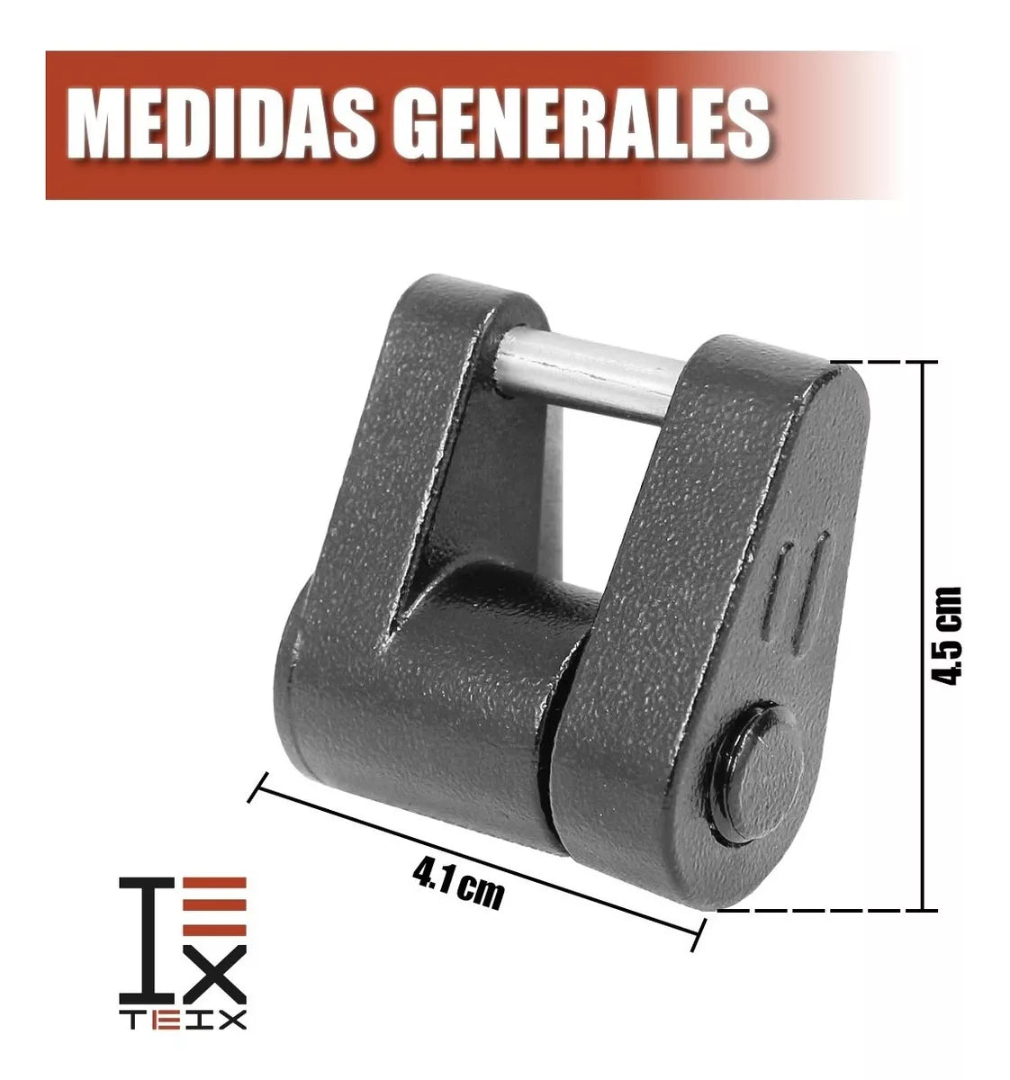 PASADOR PARA JALON TIRON HITCH COPLE DE REMOLQUE CON LLAVE UNIVERSAL