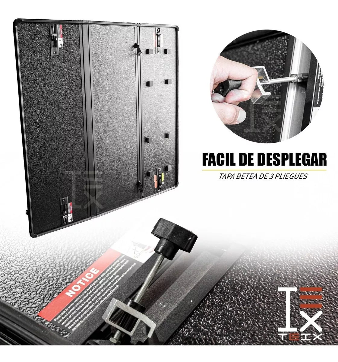 TAPA PARA CAJA TIPO AGENCIA PARA NISSAN NP300 FRONTIER 2016 A 2022