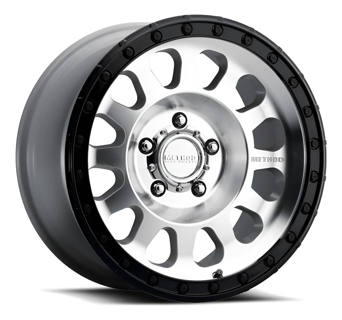 RIN METHOD MR315/ 17X9 5X5/ ET -12/ CB 71.5/ MACHINED-GLOSS BLACK LIP