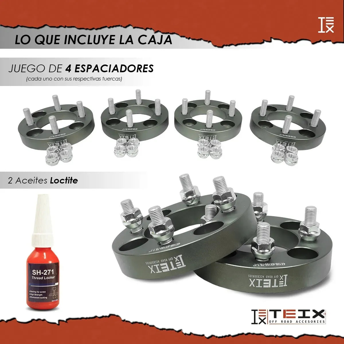 Espaciadores 4/108 4/100 1 Ford Fiesta