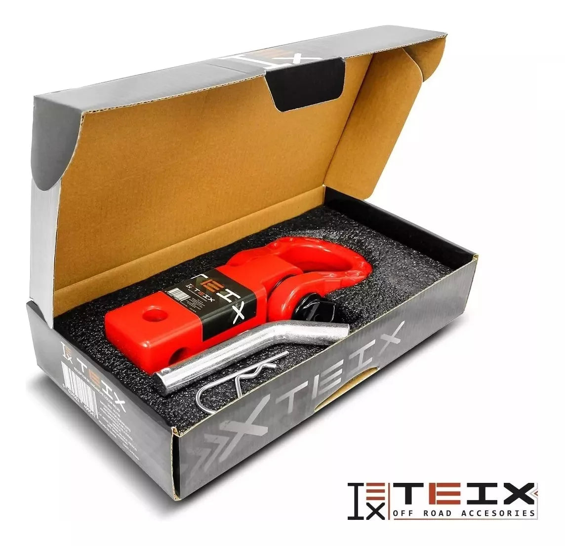 RECEPTOR ENGANCHE GRILLETE ROJO UNIVERSAL