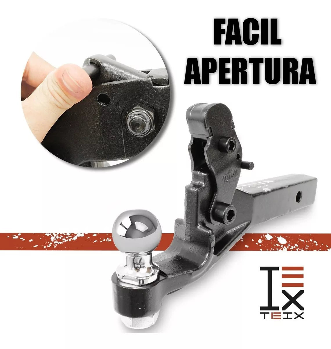 ACOPLAMINETO DE ENGANCHE PARA AUTOMOVIL 2" DE LARGO