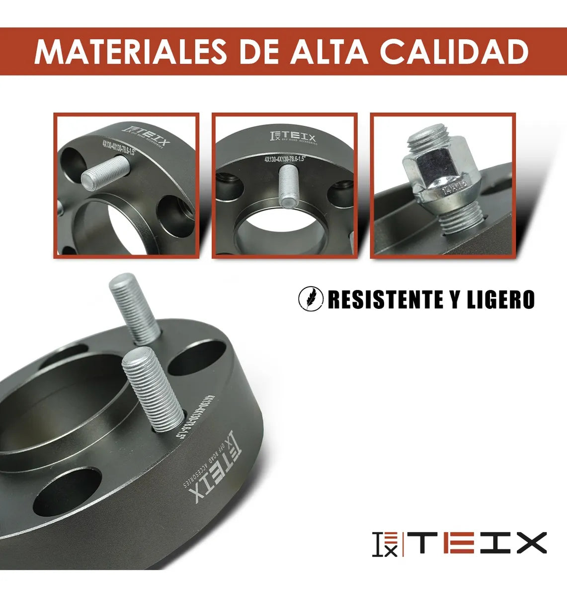 Espaciadores Teix Gris Vocho 4 Birlos 80-03 1.5