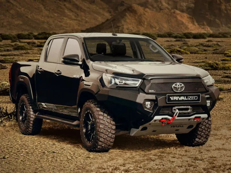 DEFENSA TUMBABURROS WINCH RIVAL PARA TOYOTA HILUX 2021 A 2024