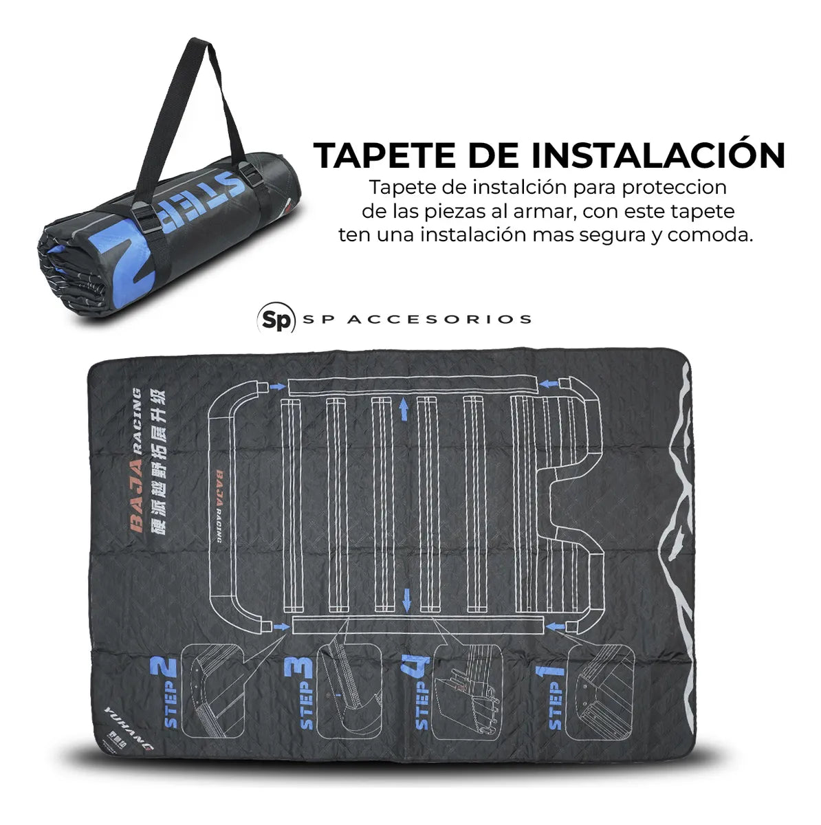 CANASTILLA PORTA EQUIPAJE CON ESCALERA TANK 300