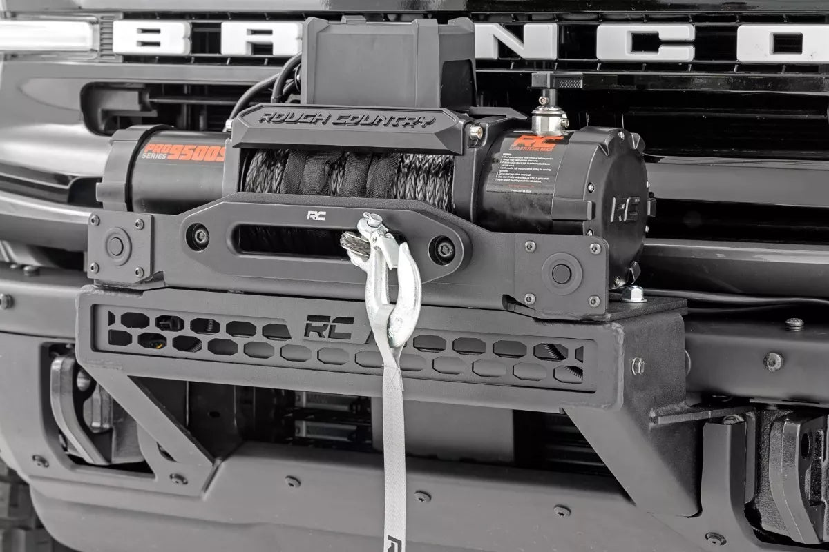 MONTAJE DEFENSA ORIGINAL BASE WINCH FORD BRONCO 2021 A 2023