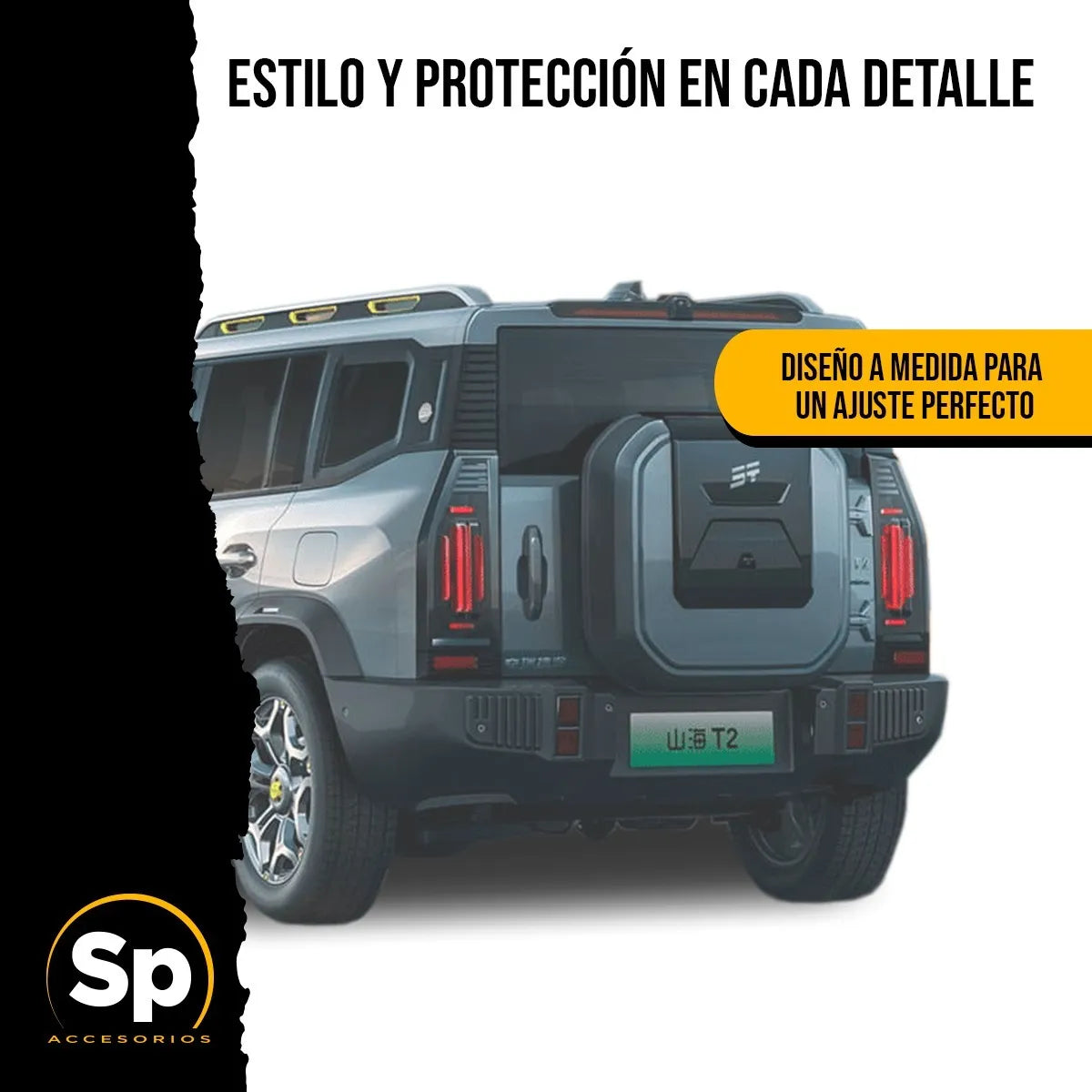 CUBIERTA CARATULA DE LUCES TRASERAS/ NEGRO MATE/ JETOURT2 2024+