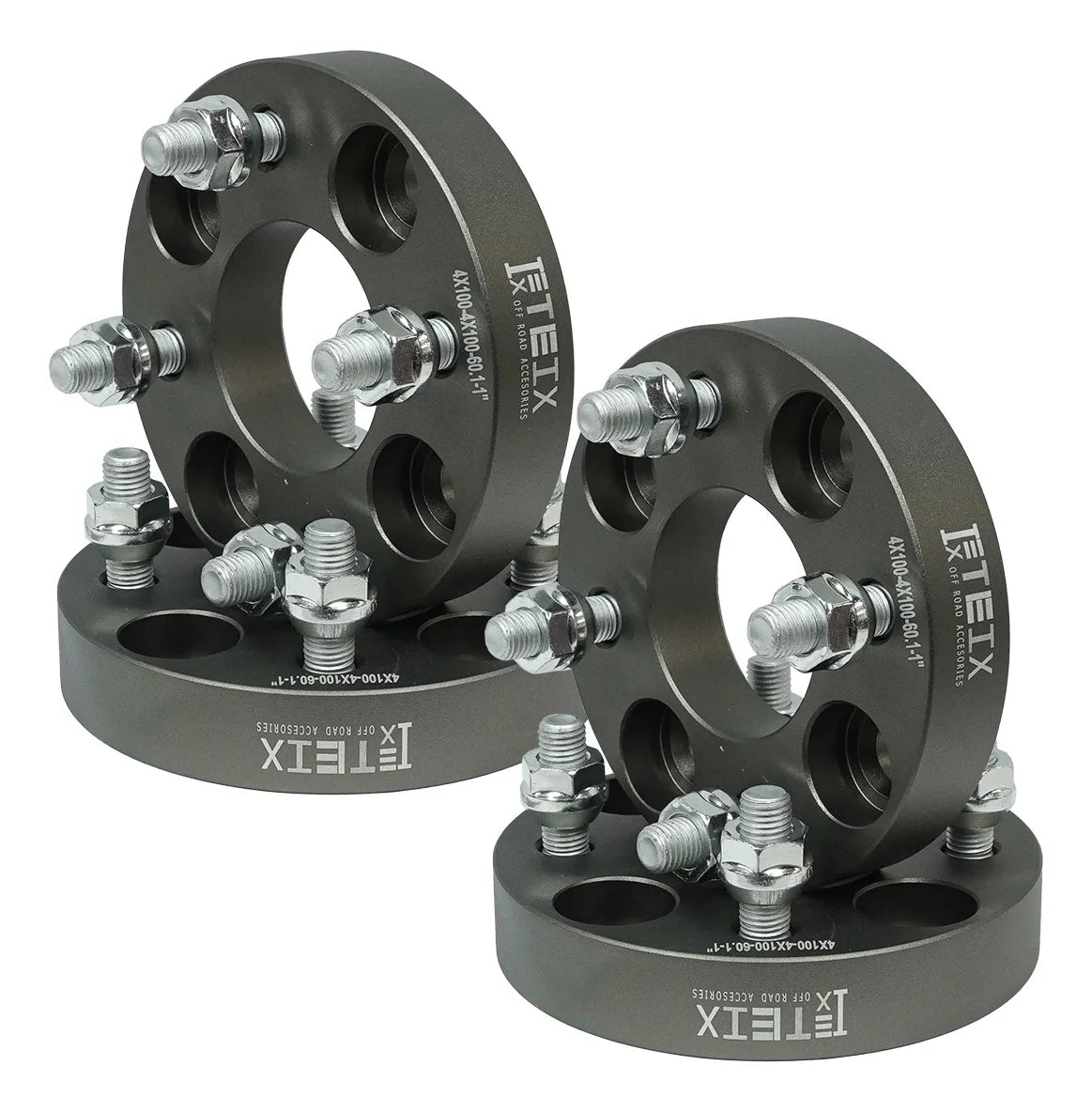 Separadores 4x100 Teix 1 Gris 60.1 12x1.5 Clio 90-98