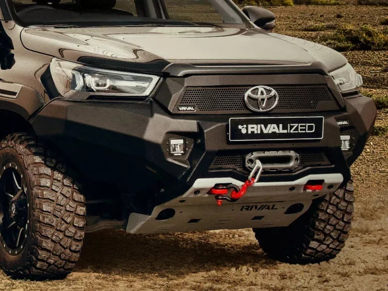 DEFENSA TUMBABURROS WINCH RIVAL PARA TOYOTA HILUX 2021 A 2024