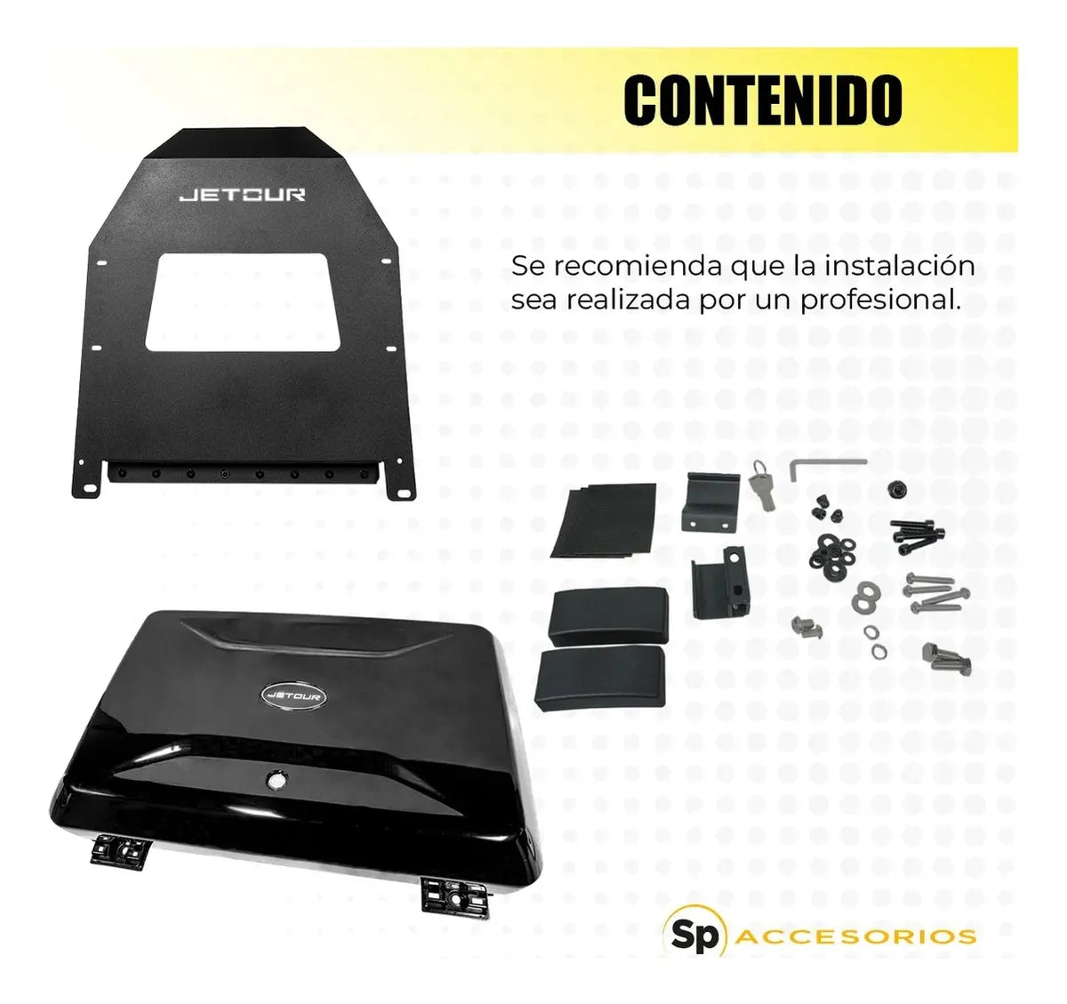 Caja Reforzada Con Kit De Instalación Para Jetour T2 2024+