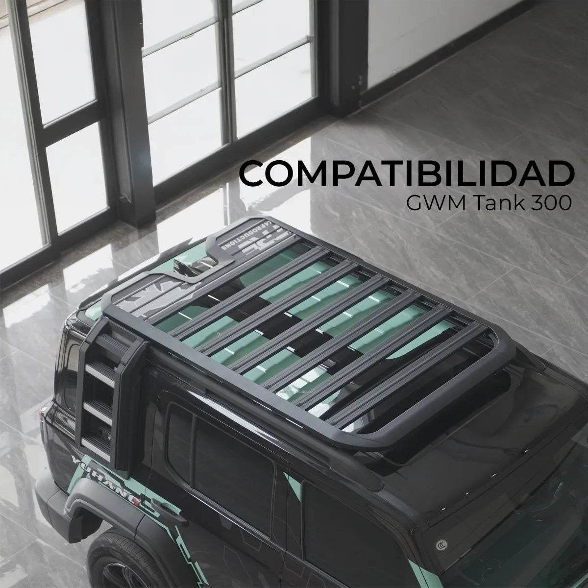 CANASTILLA PORTA EQUIPAJE CON ESCALERA TANK 300