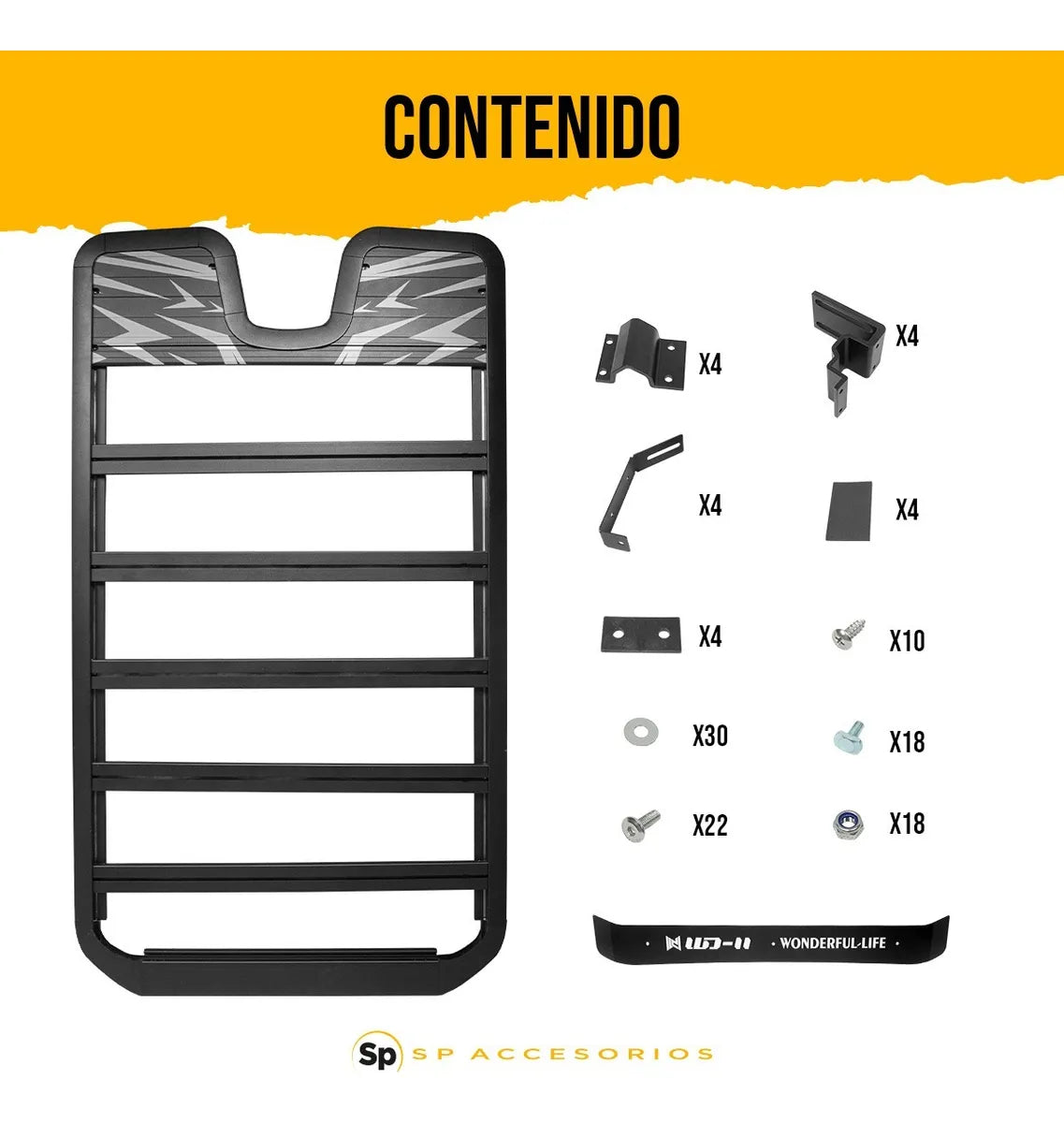 Portaequipajes AW de Aluminio con Spoiler para Jetour T2 2024