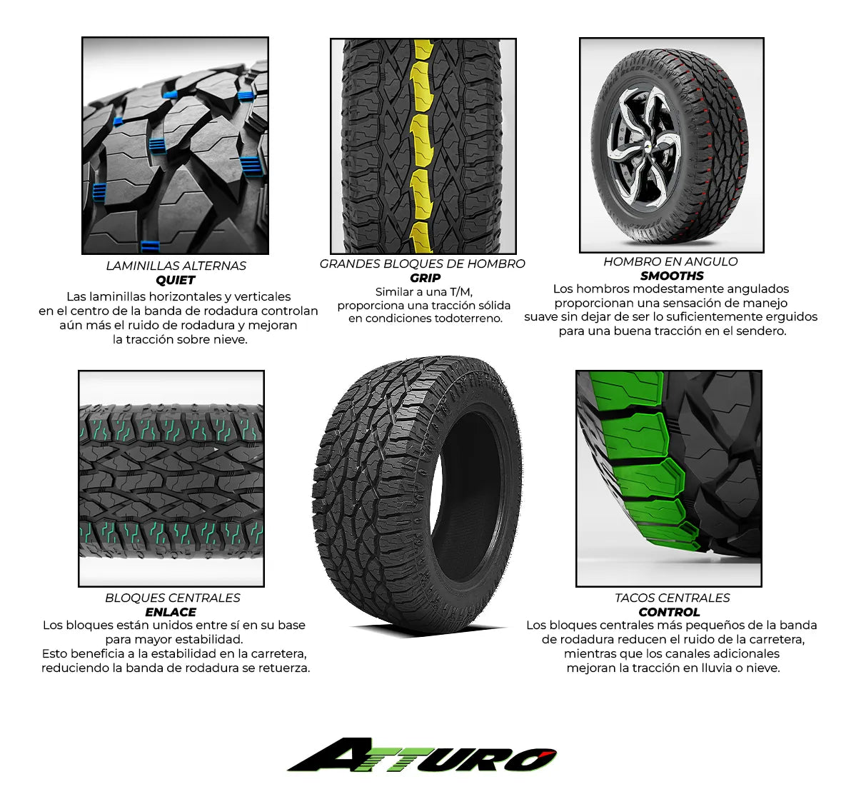 LLANTA ATTURO TRAIL BLADE ATS/ 33x12.50 R20-LT 121Q