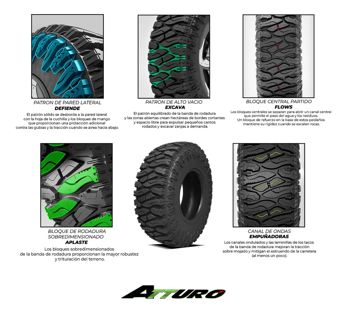LLANTA ATTURO 40x13.50 R17LT TRAIL BLADE BOSS 136Q 10PR
