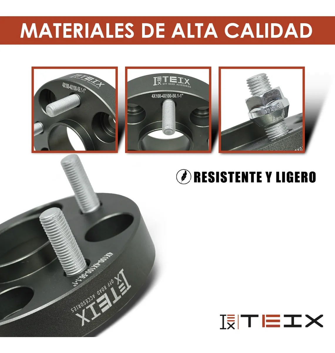 Espaciadores: 4x100 56.1mm/ 12x1.5 1 Civic 2000