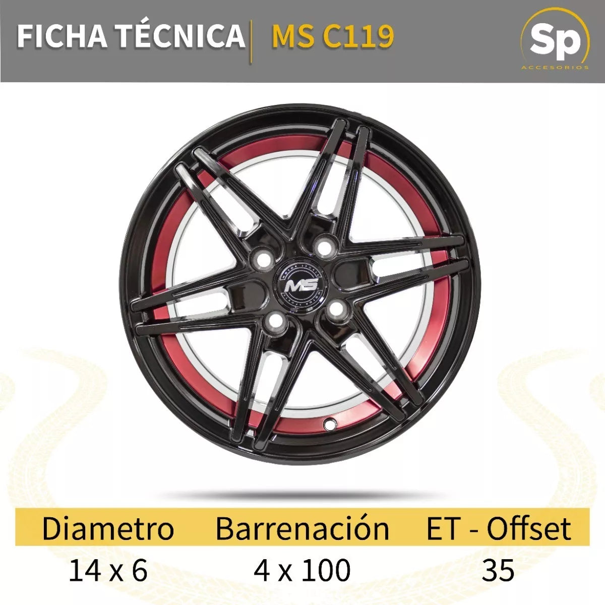 RINES 14 4/100 ORIGINALES DEPORTIVOS DE ALUMINIO