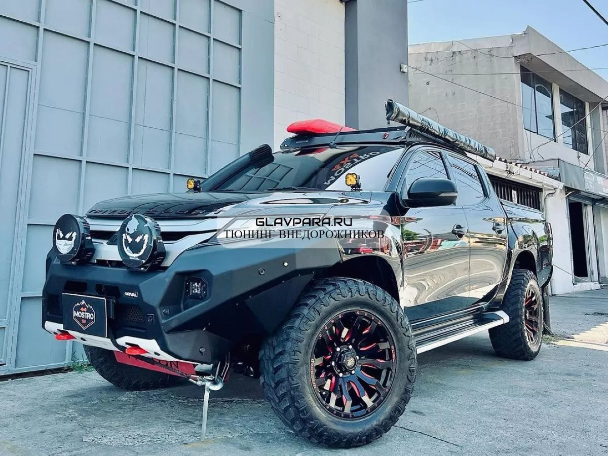 DEFENSA DELANTERA RIVAL PARA MITSUBISHI L200 2021 A 2024