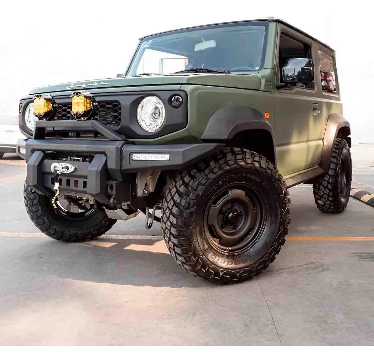 BUMPER DELANTERO CON BASE DE WINCH TEIX PARA JIMNY 2019