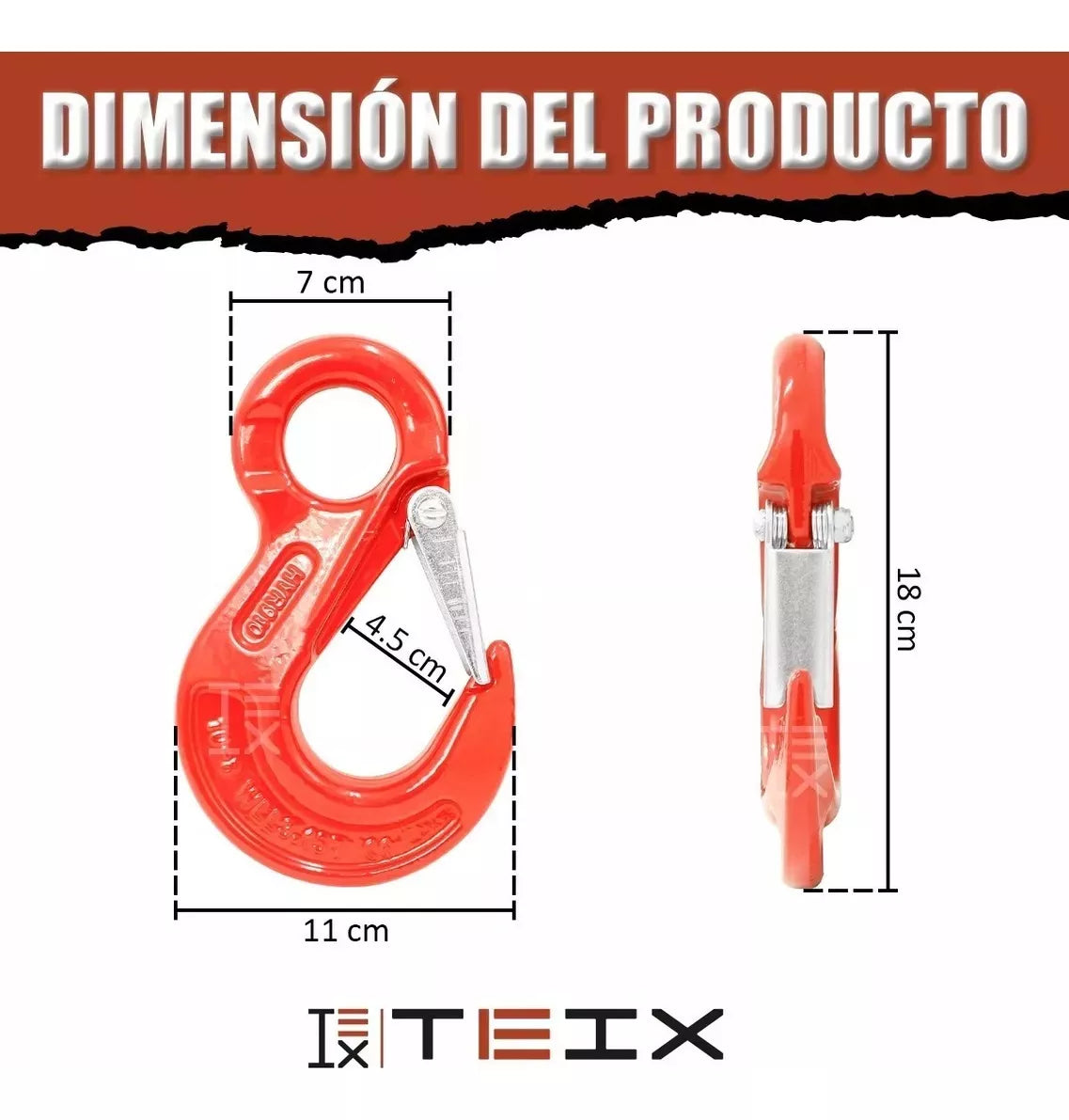 GANCHO DE USO RUDO PARA WINCH UNIVERSAL OFF ROAD TEIX