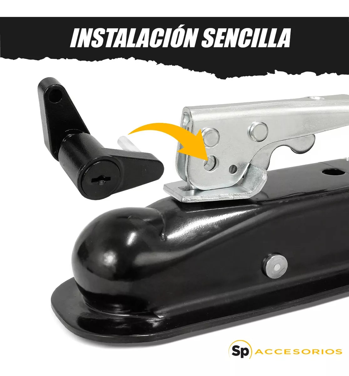 PASADOR PARA JALON TIRON HITCH COPLE DE REMOLQUE CON LLAVE UNIVERSAL