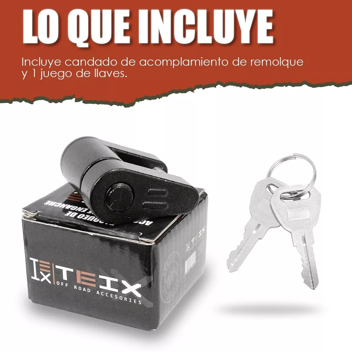 PASADOR PARA JALON TIRON HITCH COPLE DE REMOLQUE CON LLAVE UNIVERSAL