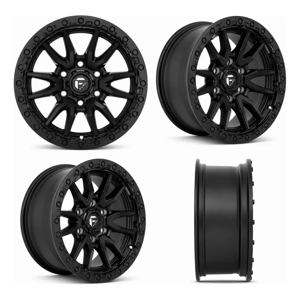 RIN FUEL D679-REBEL/ 17X9.0-6X139.7/ ET -12/ CB 106/ MATTE BLACK
