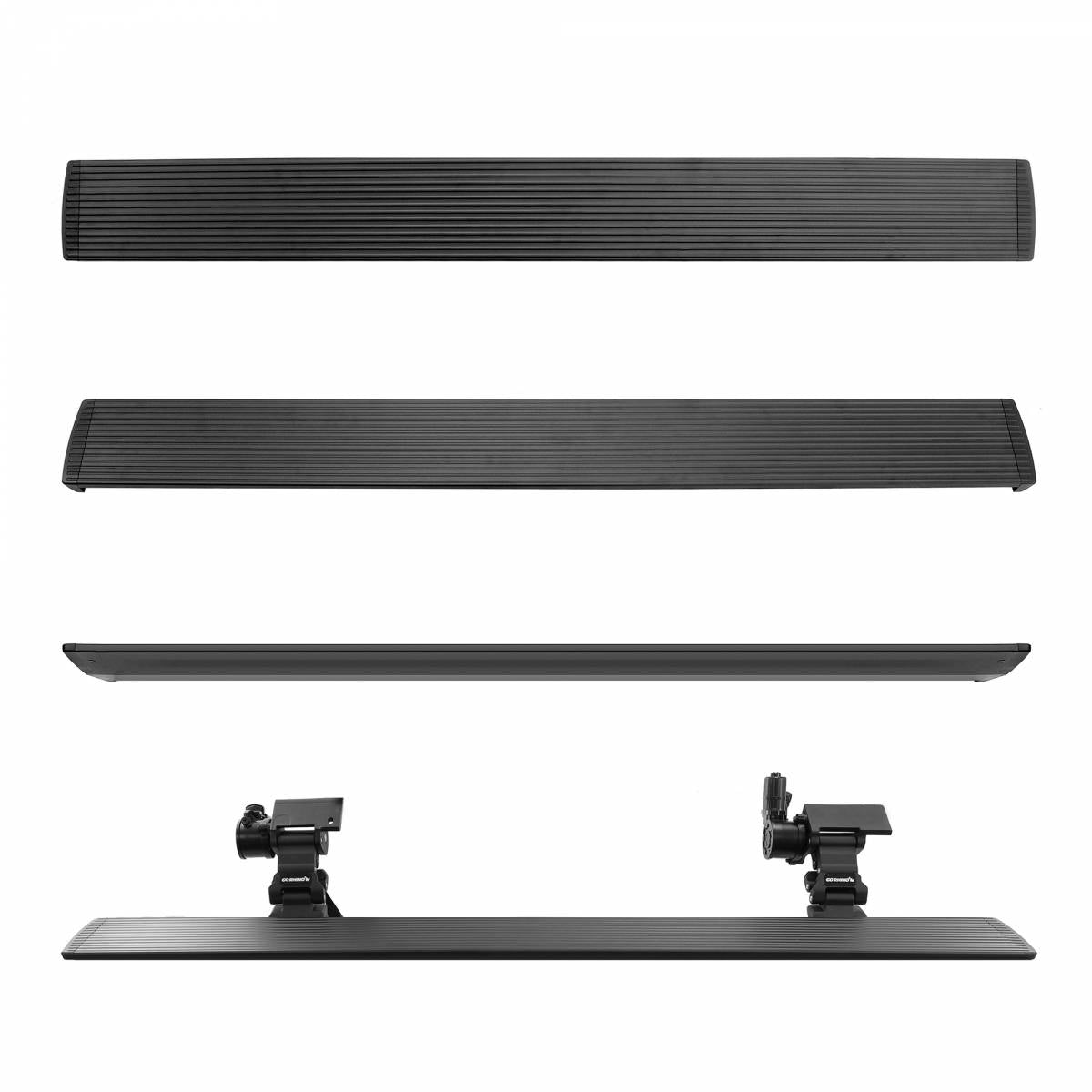 ESTRIBOS ELECTRICOS GO RHINO PARA RAM 1500 09-18 CREW CAB (CLASSIC BODY) NEGRGO TEXTURIZADO