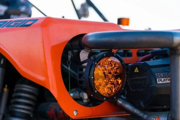 Faros Redondo Rigid 360 Series 6" Spot Con Amber PRO Lens (Par)