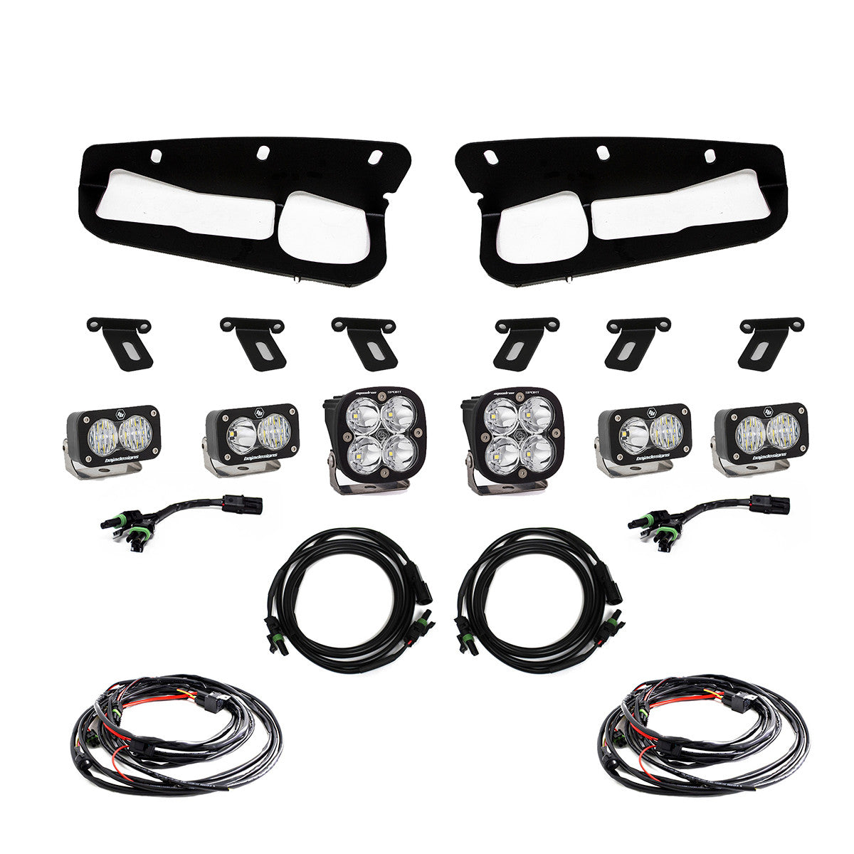 KIT DE LUCES ANTINIEBLA PARA PARACHOQUES DE ACERO DEPORTIVO FORD SQUADRON PARA FORD BRONCO 2021 - 2023