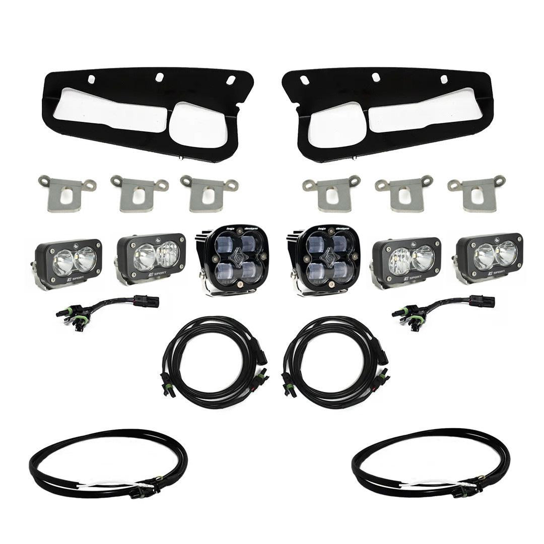 KIT DE LUCES ANTINIEBLA PARA PARACHOQUES DE ACERO PARA FORD BRONCO 2021 - 2024