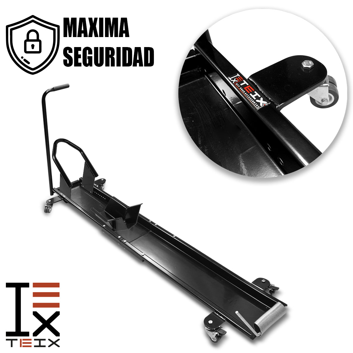 MOTORCYCLE DOLLY NEGRO: MÁXIMA MANIOBRABILIDAD PARA TU MOTOCICLETA