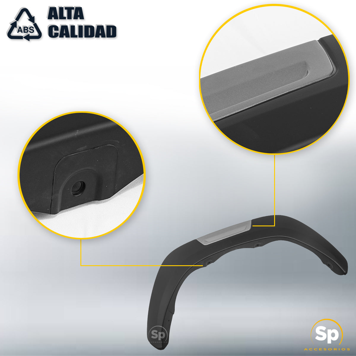 CANTONERAS PARA TOYOTA HILUX 2016 - 2023 ABS REMACHES VERSIONES SR Y DIESEL