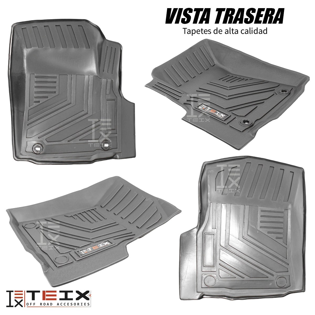 TAPETES DE USO RUDO TEIX PARA TOYOTA HILUX 2016 A 2023