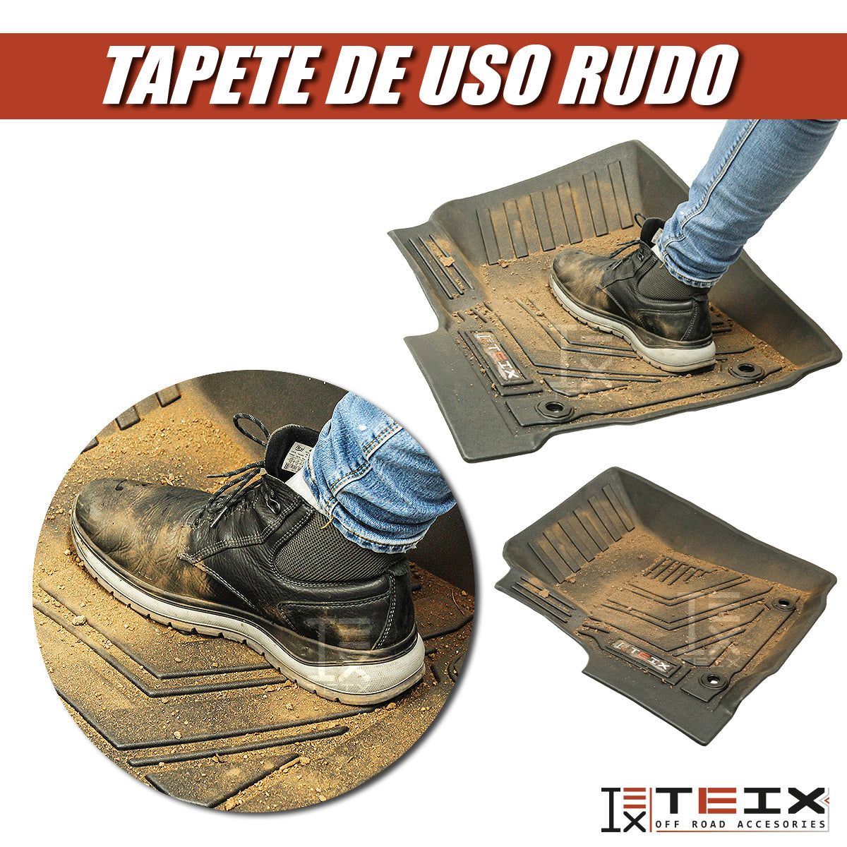 TAPETES DE USO RUDO TEIX PARA TOYOTA HILUX 2016 A 2023