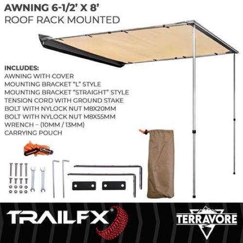 TOLDO CARPA 78"X98" UNIVERSAL TRAILFX