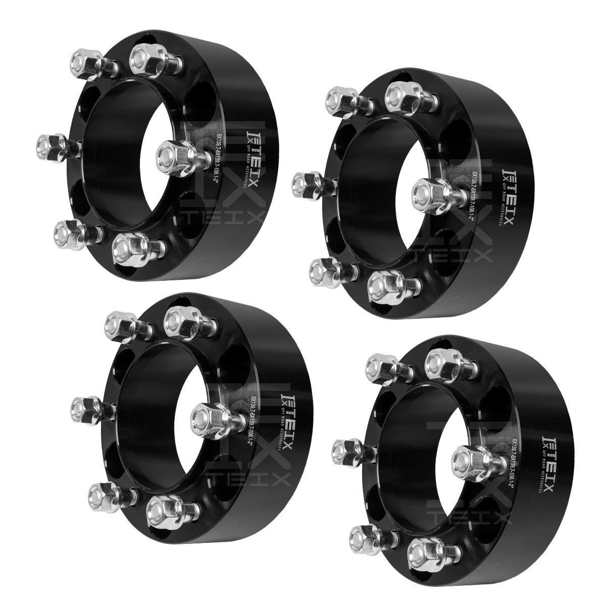 KIT ESPACIADORES 2” 6/139 LLANTA CB 106MM 12X1.5