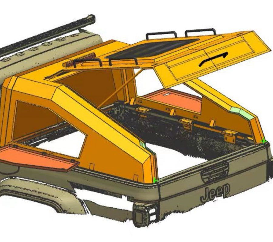 CAMPER CANOPY LINEA NUEVA/ JEEP GLADIATOR JT