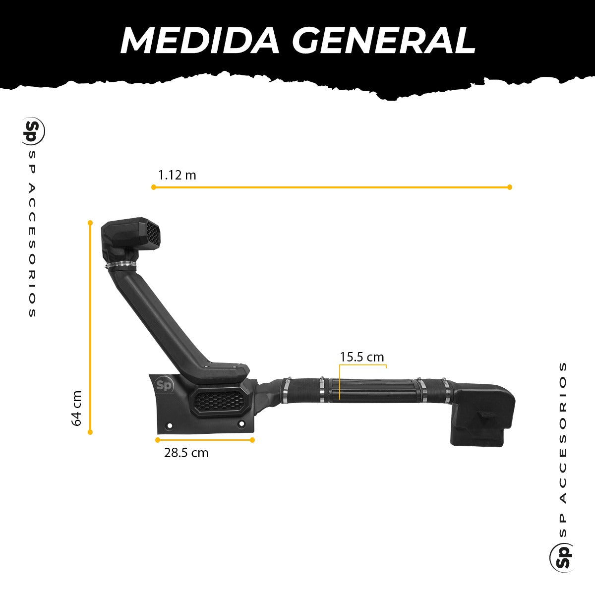 SNORKEL TIPO RUGGED PARA JEEP WRANGLER JL 2018-2024