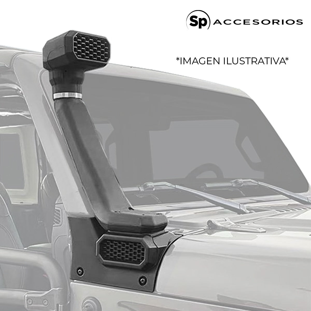 SNORKEL TIPO RUGGED PARA JEEP WRANGLER JL 2018-2024