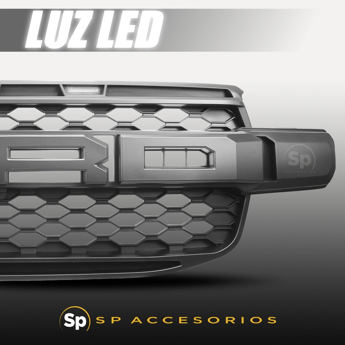 PARRILLA CON LUZ LED AMBAR/ FORD RANGER 2022